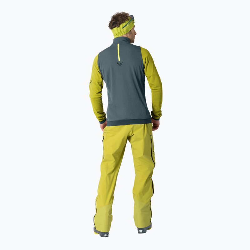 Кофта гірська чоловіча DYNAFIT Blacklight Thermal 1/2 Zip golden lime 3
