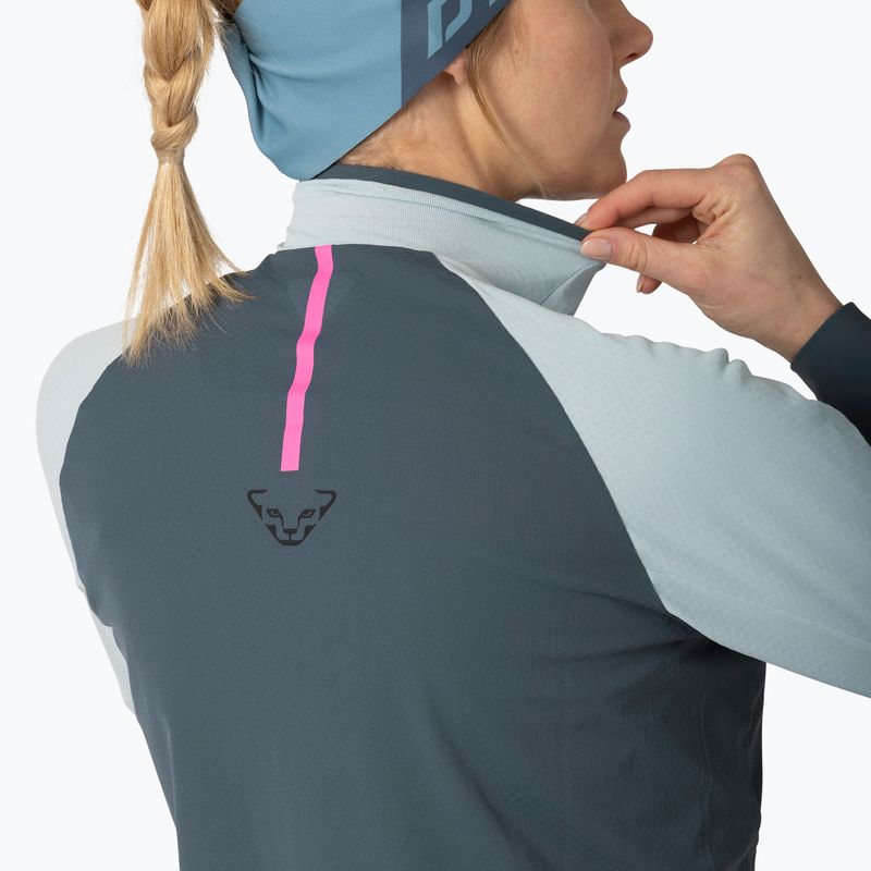 Кофта для бігу жіноча DYNAFIT Alpine 1/2 Zip Tee cloud blue/0720 5