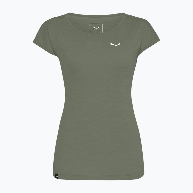 Жіноча футболка Salewa Puez Melange Dry faded green melange