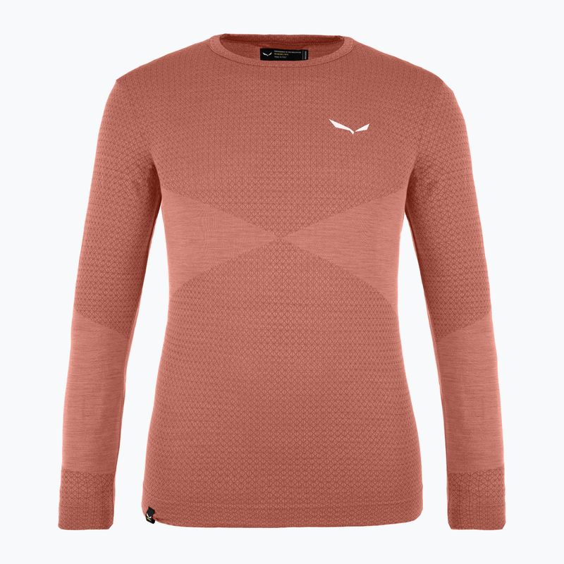 Dитячий термоактивний лонгслів Salewa Zebru Med Warm AMR etruscan red