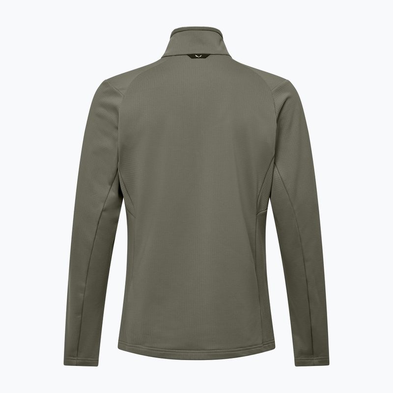 Кофта трекінгова чоловіча Salewa Puez Cammio Polarlite Half Zip Faded Green 2