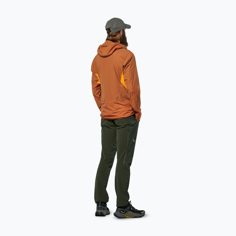 Куртка вітрозахисна чоловіча Salewa Pedroc Wind Hood bombay brown 3