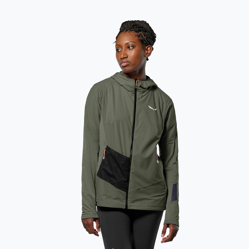 Жіноча вітрозахисна куртка Salewa Pedroc Polarlite Wind Hood faded green