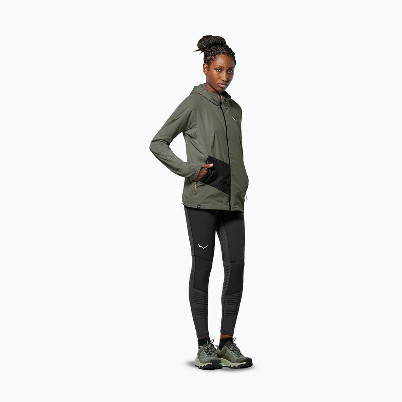 Жіноча вітрозахисна куртка Salewa Pedroc Polarlite Wind Hood faded green 2