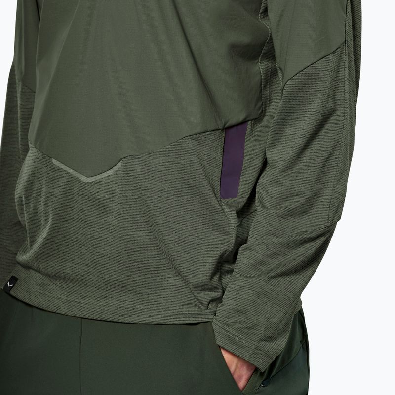 Лонгслів чоловічий Salewa Pedroc Dry Wind Half Zip Tee faded green 4