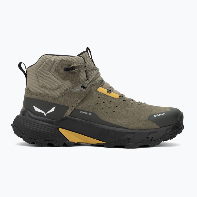 Кросівки трекінгові чоловічі Salewa Pedroc 2 Leather Mid PTX faded green/dark olive 2