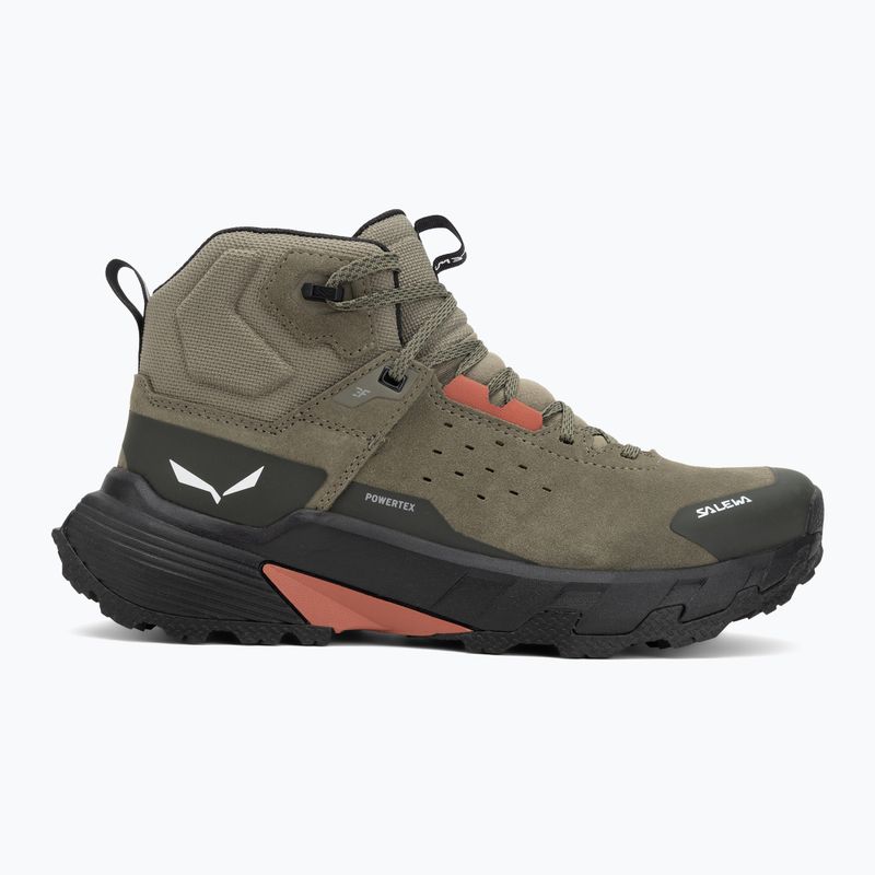 Кросівки трекінгові жіночі Salewa Pedroc 2 Leather Mid PTX faded green/dark olive 2