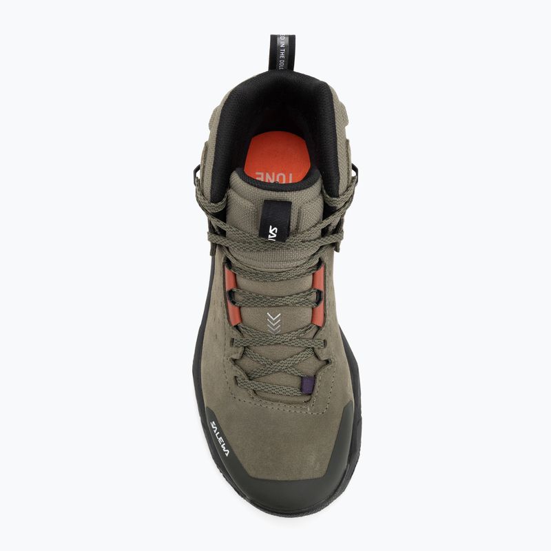Кросівки трекінгові жіночі Salewa Pedroc 2 Leather Mid PTX faded green/dark olive 5