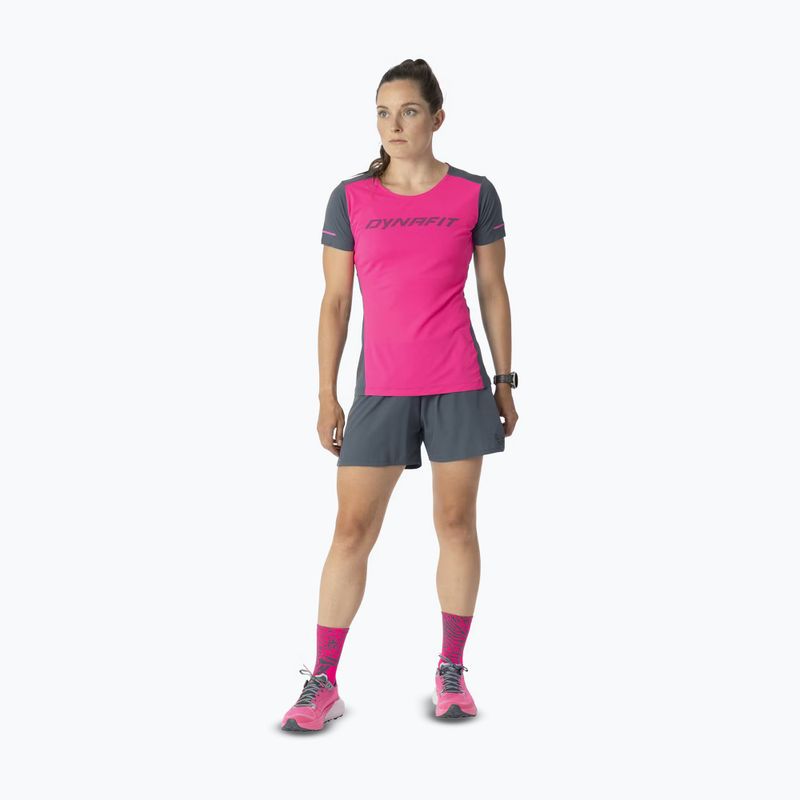 Футболка для бігу жіноча DYNAFIT Alpine 2 Tee pink glo 2
