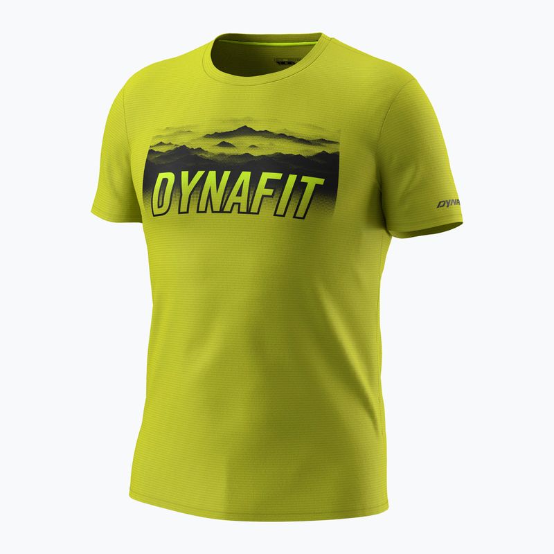 Футболка трекінгова чоловіча DYNAFIT Transalper Graphic golden lime/5a30 4