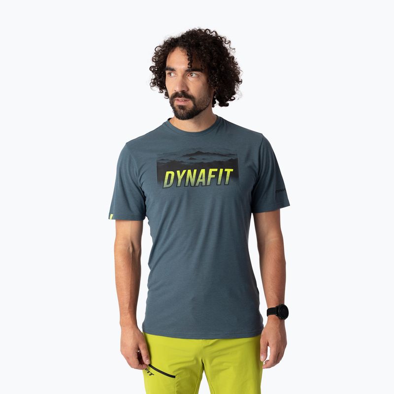 Футболка трекінгова чоловіча DYNAFIT Transalper Graphic cinder/5a30