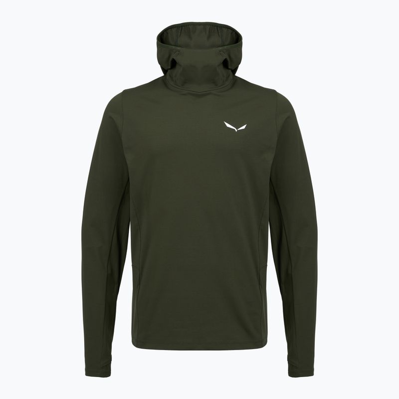 Кофта трекінгова чоловіча Salewa Puez Sun Hoodie dark olive