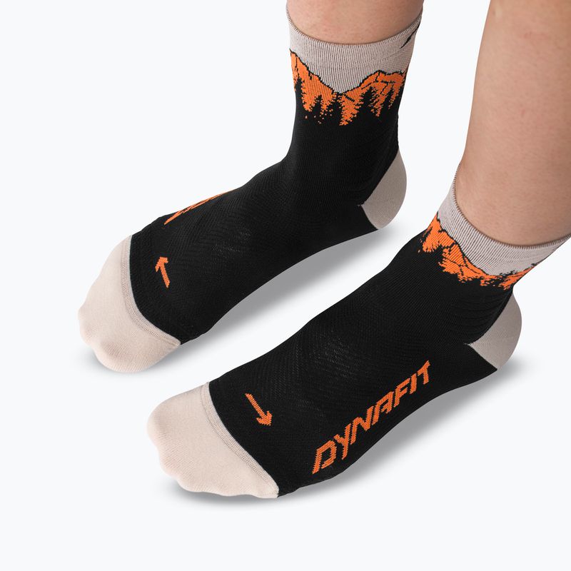 Гірськолижні шкарпетки DYNAFIT Traverse Mid black out ultra orange/4220 3