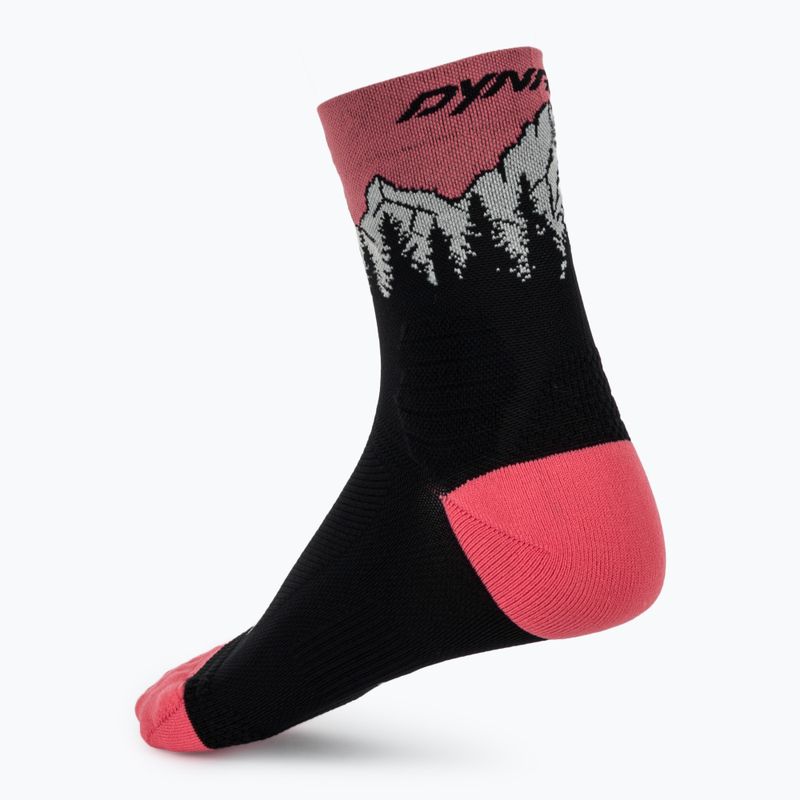 Гірськолижні шкарпетки DYNAFIT Traverse Mid black out ultra coral/6a10 2