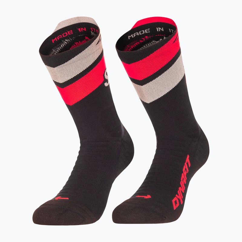 Шкарпетки DYNAFIT Ultra Crew black out ultra coral/6A10 5