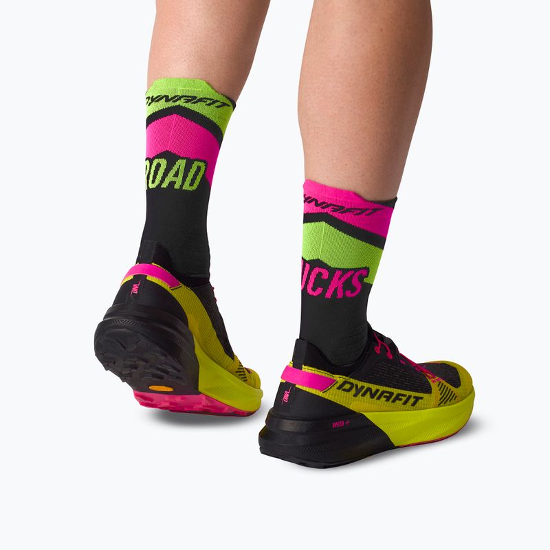 Шкарпетки DYNAFIT Ultra Crew black out ultra yellow/5A30 8
