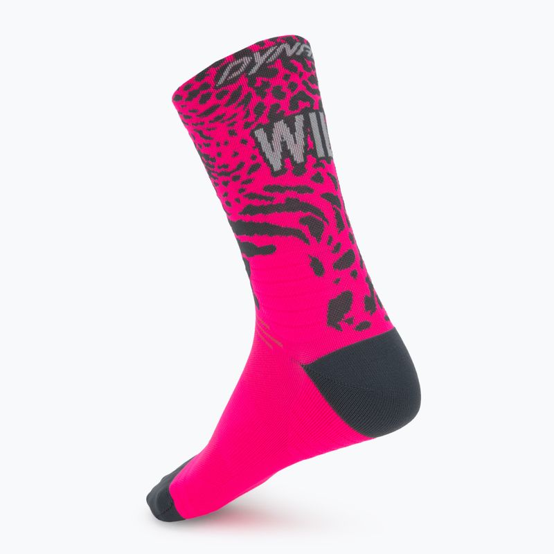 Шкарпетки DYNAFIT Run Wild Crew pink glo 2