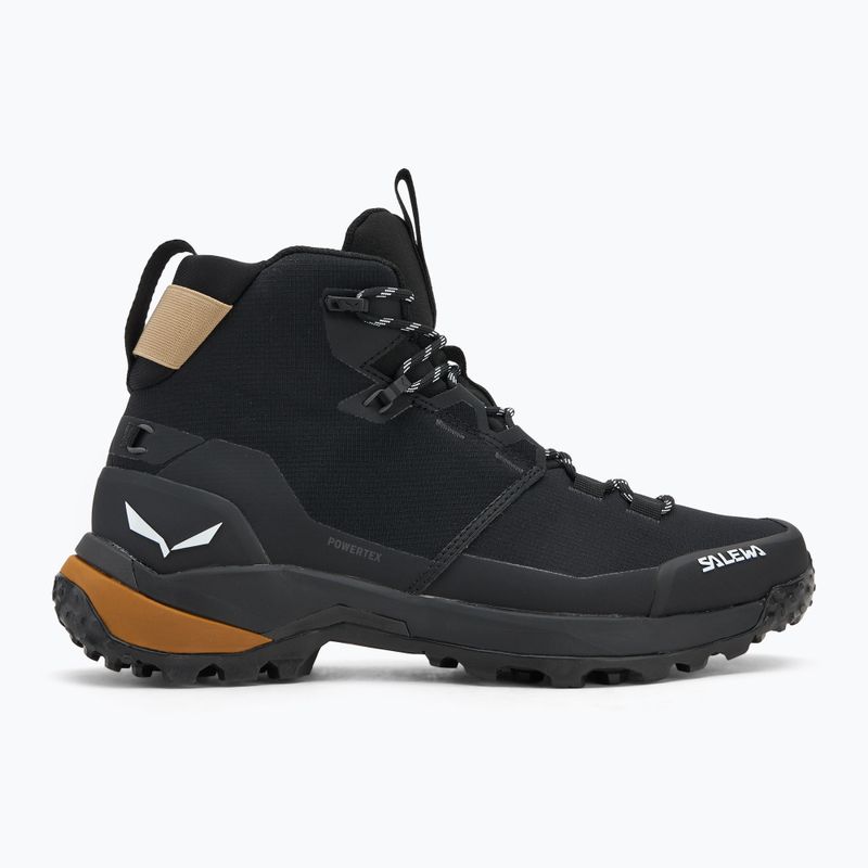 Черевики трекінгові чоловічі Salewa Puez 2 Mid Ptx black/black 2
