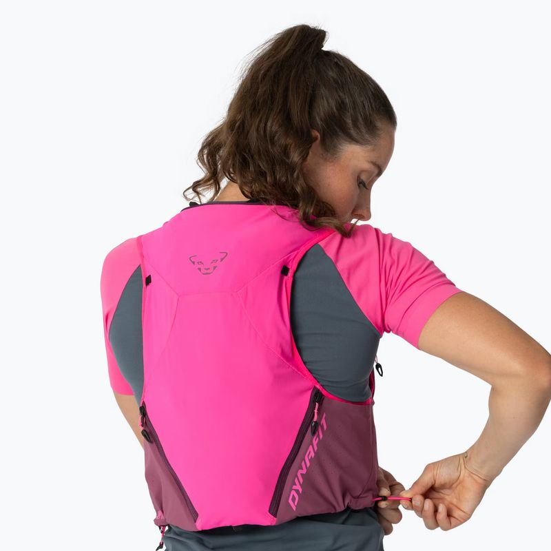 Жилет для бігу DYNAFIT Alpine 8 Vest pink glo/amaranth 4