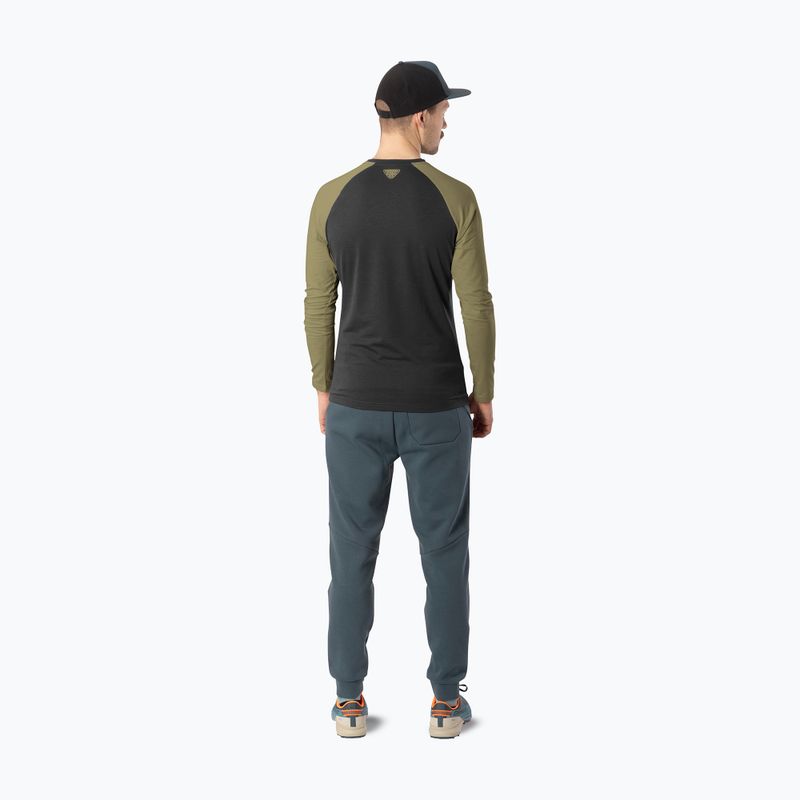 Лонгслів для бігу чоловічий DYNAFIT 24/7 military green/0910 3