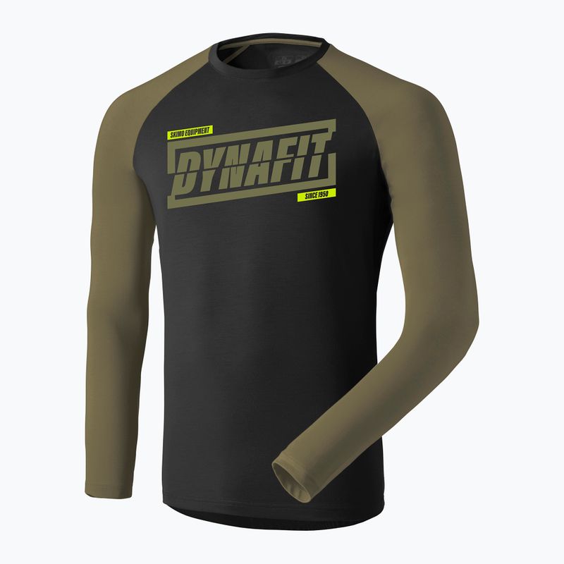 Лонгслів для бігу чоловічий DYNAFIT 24/7 military green/0910 4