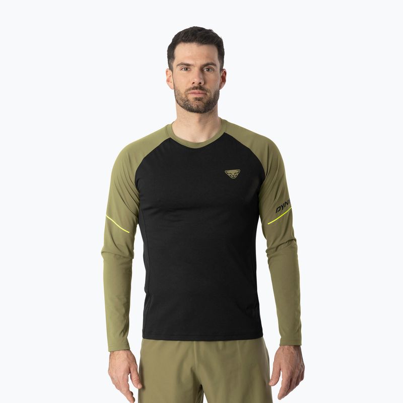 Лонгслів для бігу чоловічий DYNAFIT Alpine Pro military green/0910