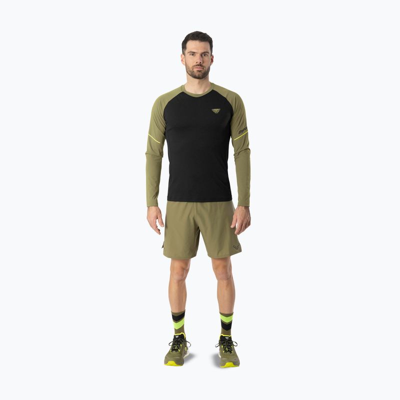 Лонгслів для бігу чоловічий DYNAFIT Alpine Pro military green/0910 2