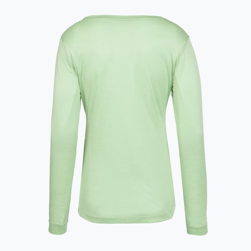 Лонгслів трекінговий жіночий Salewa Puez Melange Dry pastel green melange 2