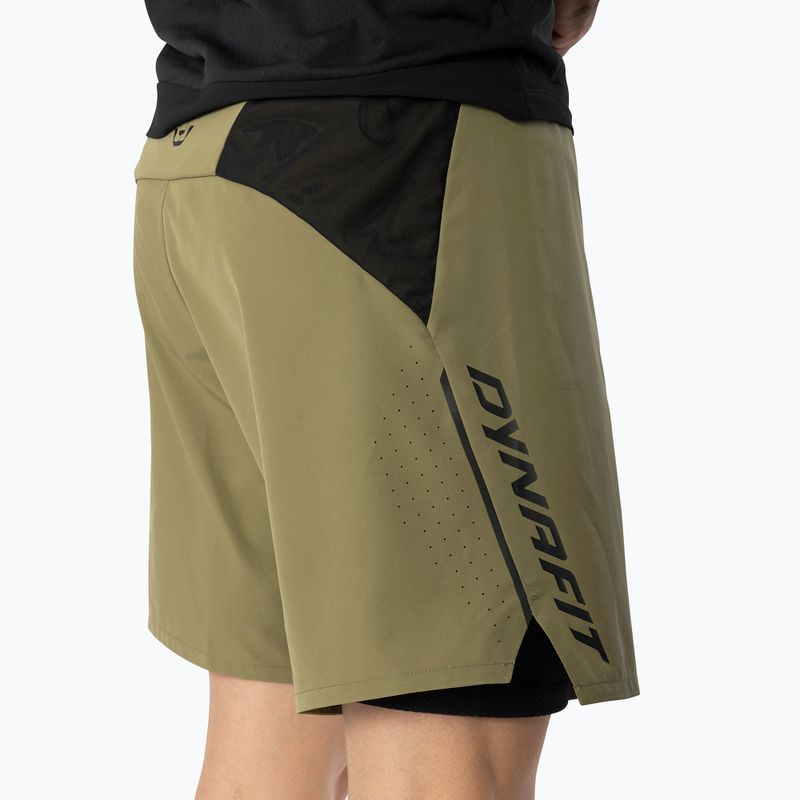 Шорти для бігу чоловічі DYNAFIT Alpine Pro 2IN1 military green 5