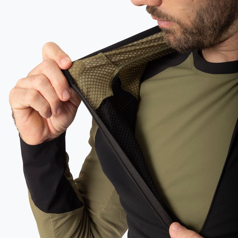 Кофта для бігу чоловіча Dynafit Alpine LS 1/2 Zip Tee military green/0910 5