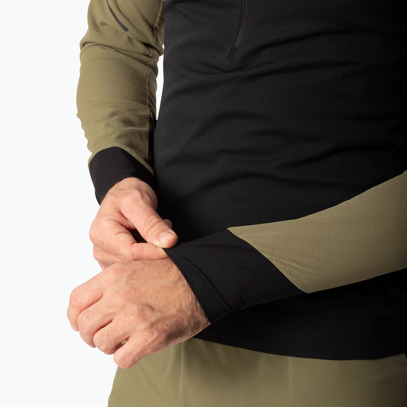 Кофта для бігу чоловіча Dynafit Alpine LS 1/2 Zip Tee military green/0910 6