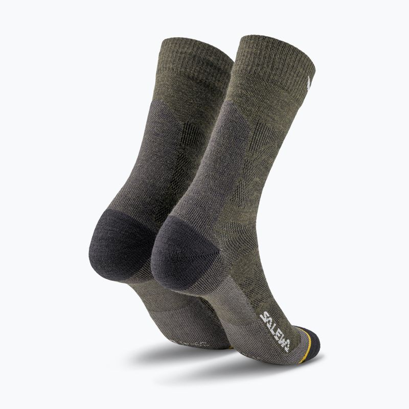 Шкарпетки чоловічі Salewa Ortles AM Crew dark olive 2