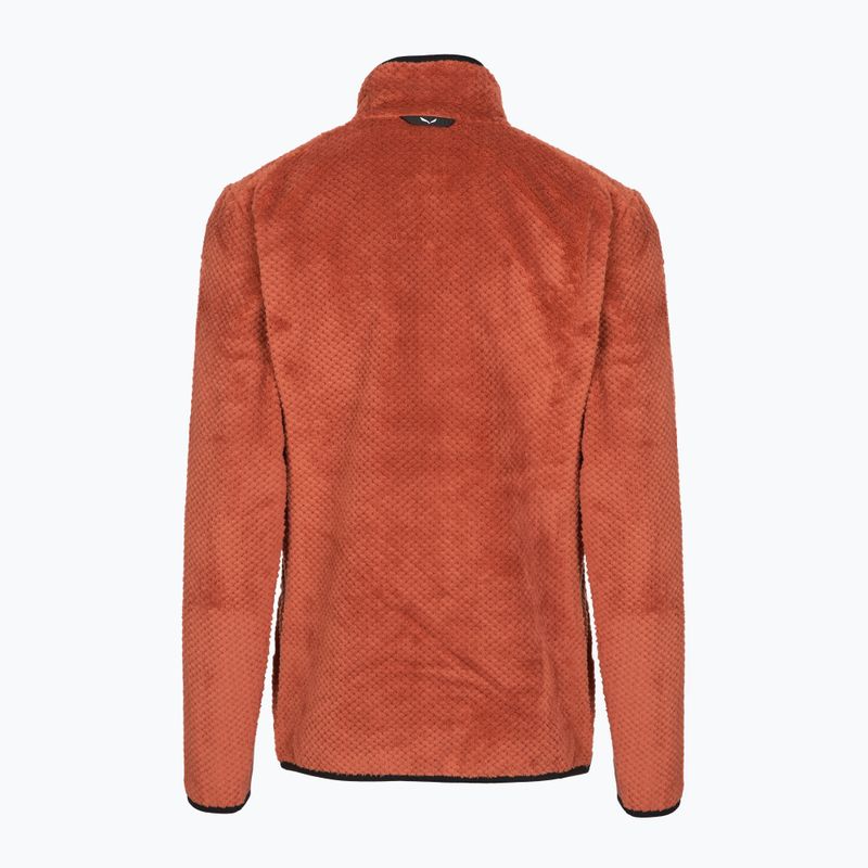 Кофта трекінгова жіноча Salewa Puez Warm Full Zip etruscan red 2