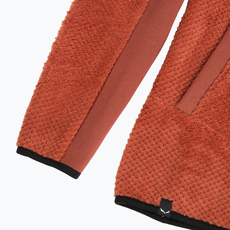 Кофта трекінгова жіноча Salewa Puez Warm Full Zip etruscan red 4