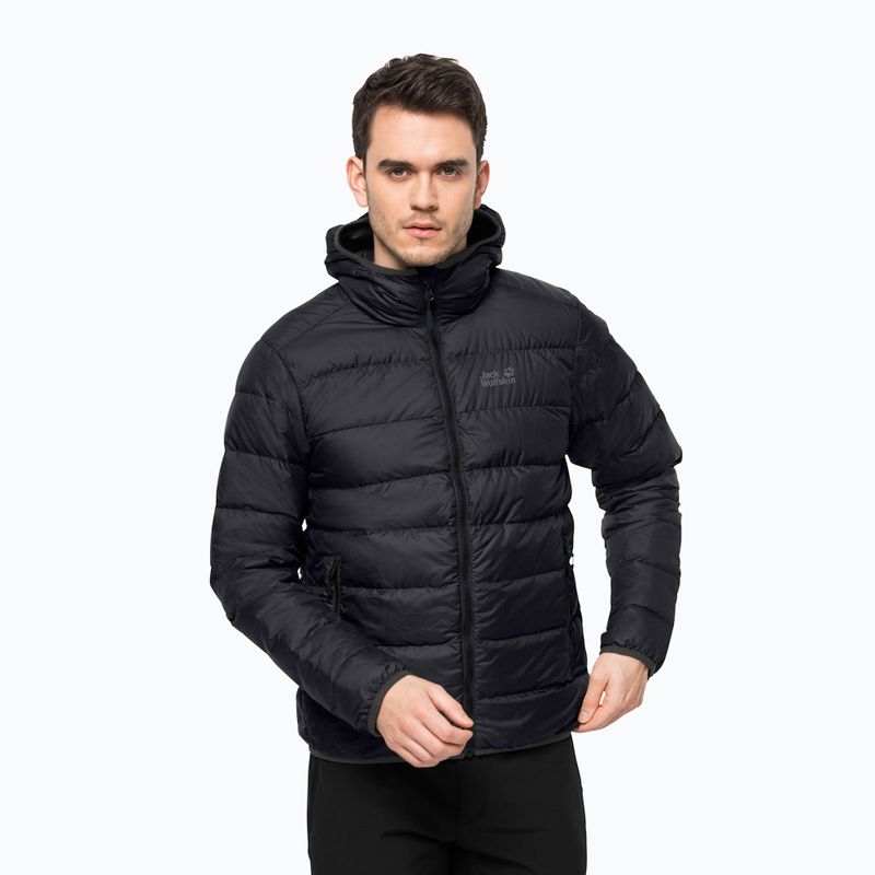 Пуховик чоловічий Jack Wolfskin Helium чорна 1200573_6000