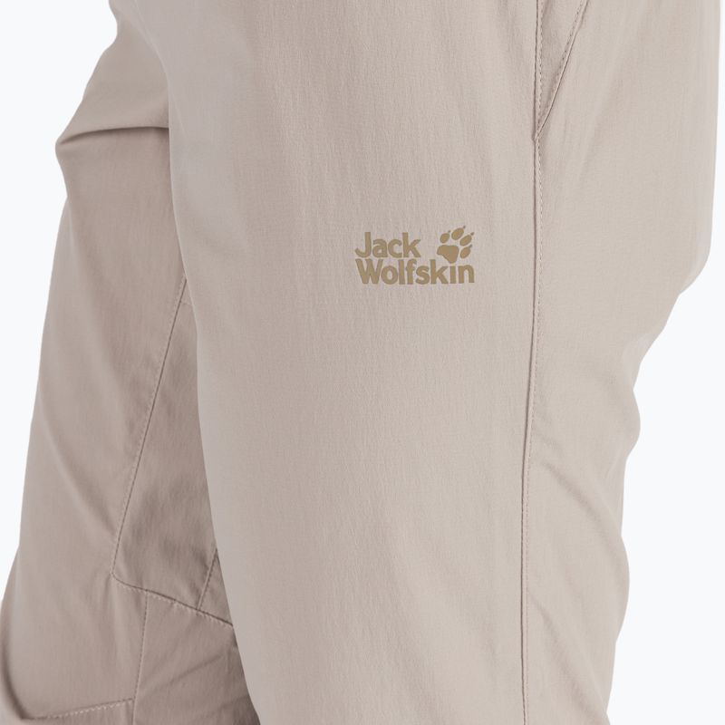 Шорти софтшел жіночі Jack Wolfskin Activate Light 3/4 бежеві 1503721_5041 5