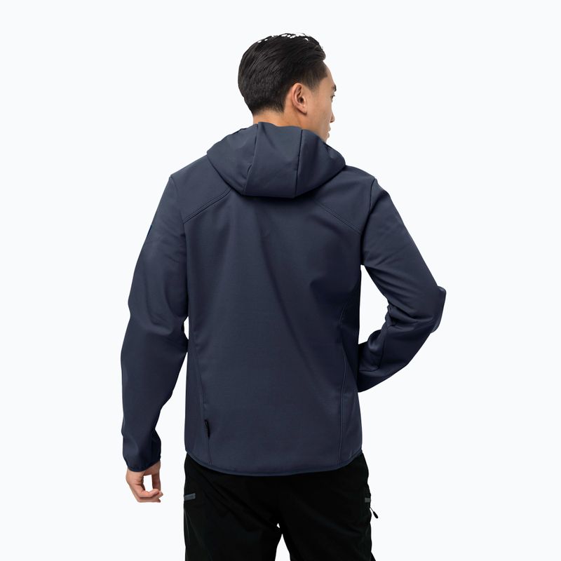 Куртка софтшел чоловіча Jack Wolfskin Northern Point синя 1304001_1033 2