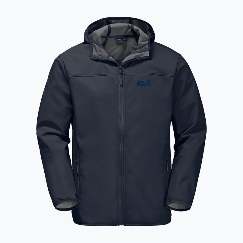 Куртка софтшел чоловіча Jack Wolfskin Northern Point синя 1304001_1033 4