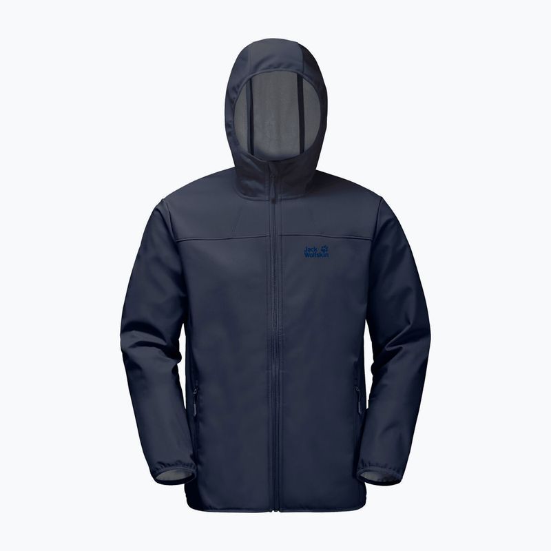 Куртка софтшел чоловіча Jack Wolfskin Northern Point синя 1304001_1033 5