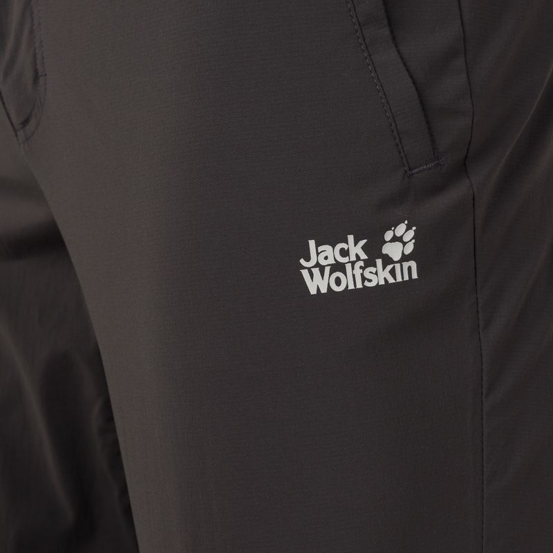 Штани софтшел чоловічі Jack Wolfskin Activate Light темносірі 1503772_6350 6