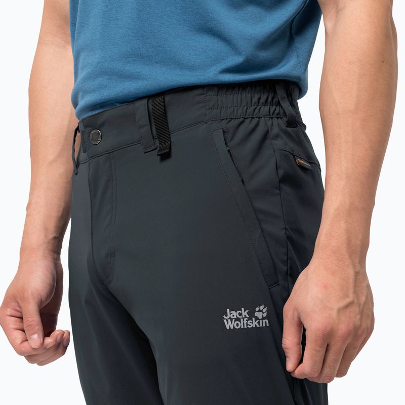 Штани софтшел чоловічі Jack Wolfskin Activate Light темносірі 1503772_6350 3