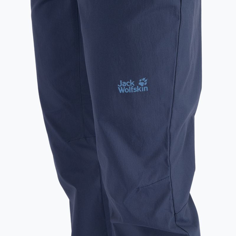 Штани софтшел жіночі Jack Wolfskin Activate Light сині 1503842_1910 5
