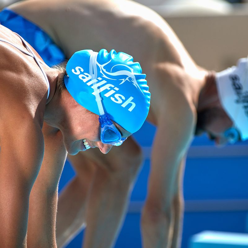 Шапочка для плавання Sailfish SILICONE CAP блакитна 3