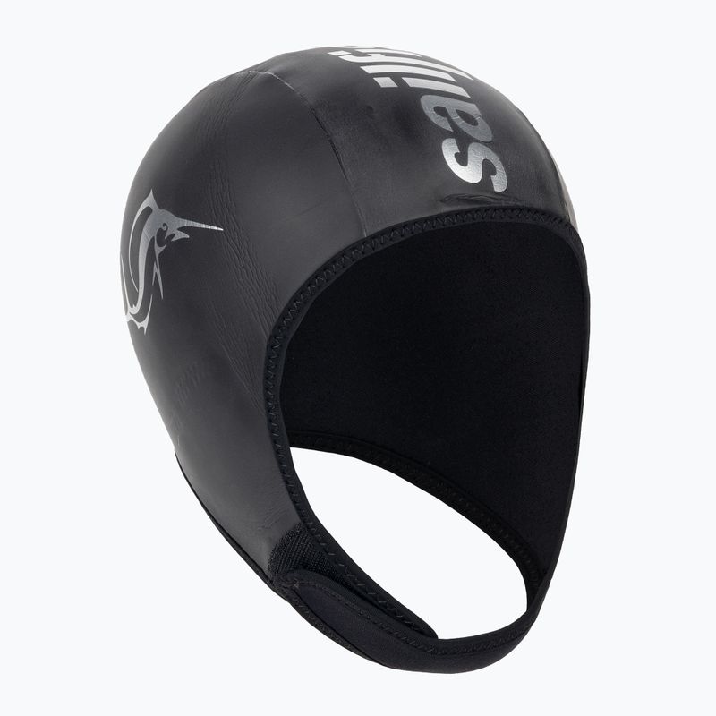 Шапочка для плавання Sailfish Silicone чорна NEOPRENE CAP