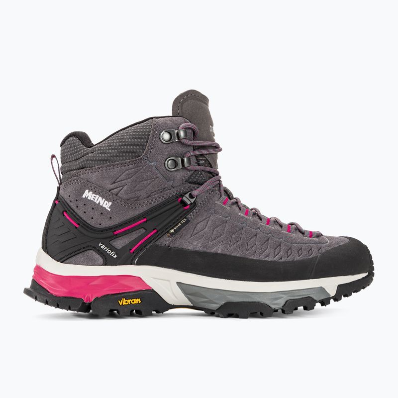 Взуття трекінгове жіноче Meindl Top Trail Lady Mid GTX grey/magenta 2