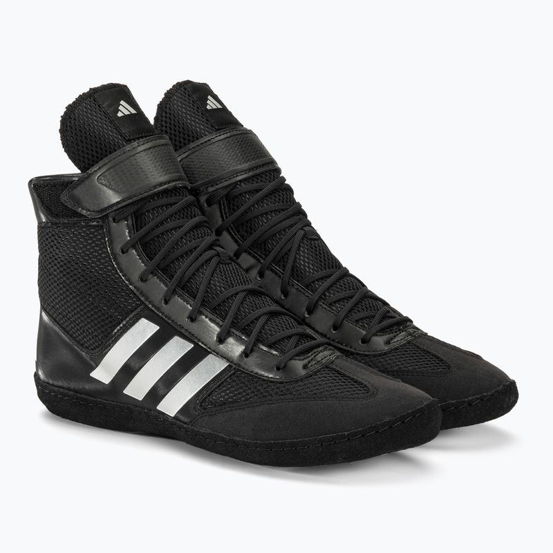 Кросівки боксерські чоловічі adidas Combat Speed.5 black/silver BA8007 4