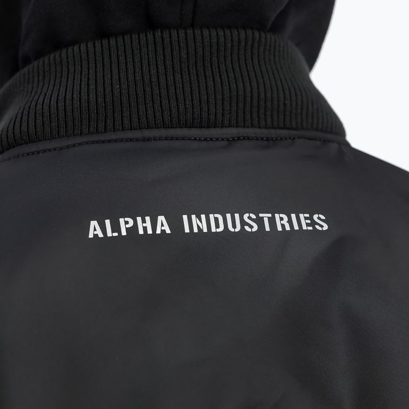 Куртка чоловіча Alpha Industries MA-1 D-Tec Sleeve Embroidery Bomber black/reflective 4