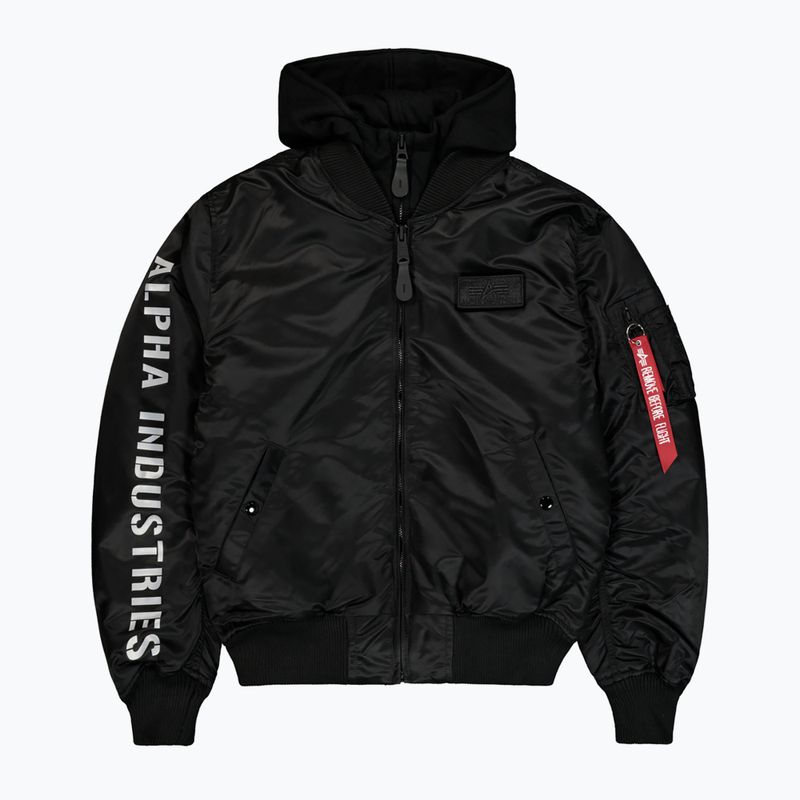 Куртка чоловіча Alpha Industries MA-1 D-Tec Sleeve Embroidery Bomber black/reflective 7