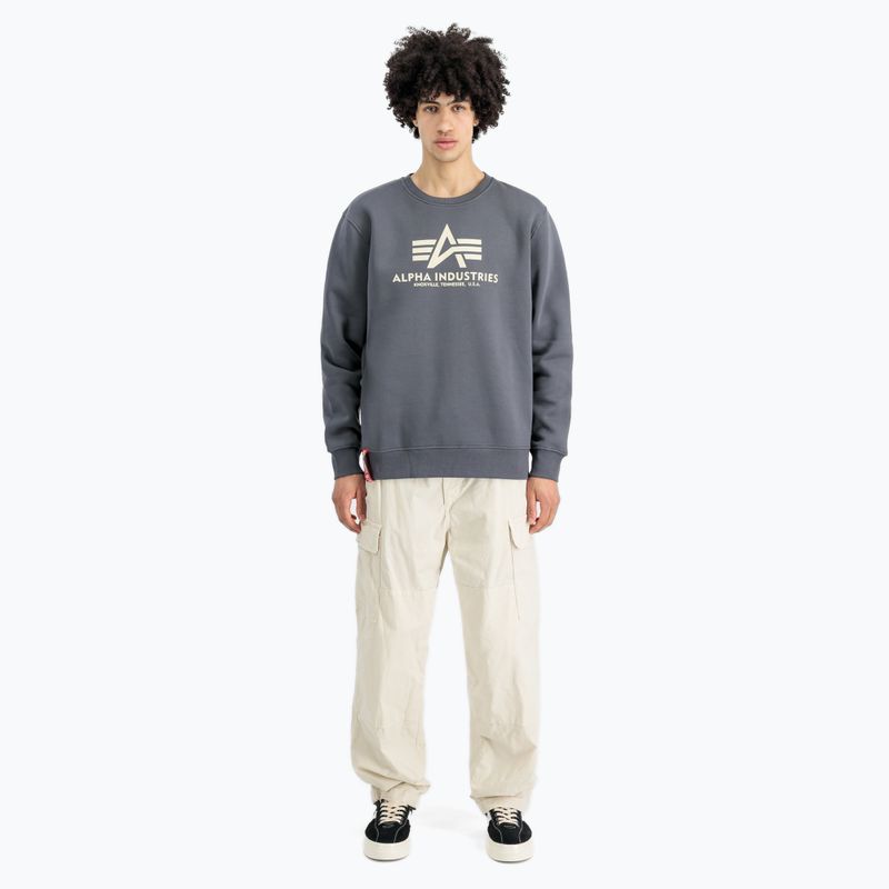 Кофта чоловіча Alpha Industries Basic greyblack 2