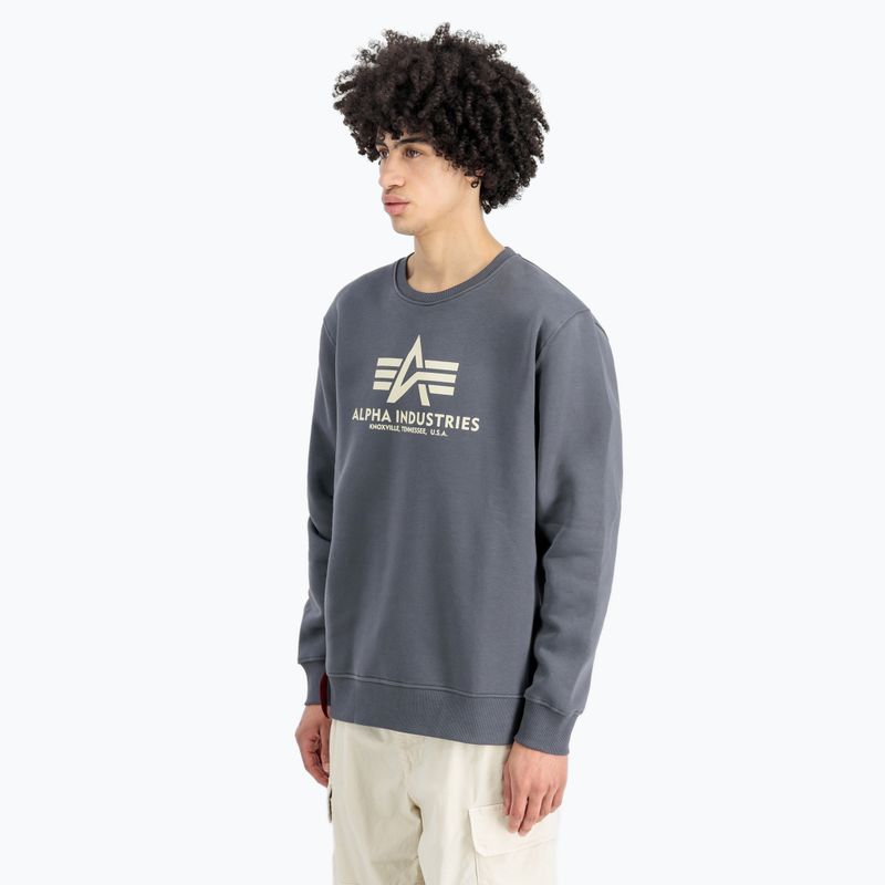Кофта чоловіча Alpha Industries Basic greyblack 3